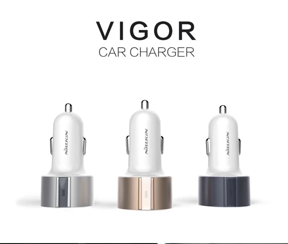 Automašīnas lādētāji Nillkin Vigor car charger  zeltīts