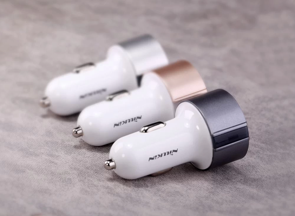 Automašīnas lādētāji Nillkin Vigor car charger  zeltīts