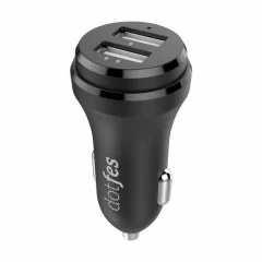 Aksesuāri Automašīnas lādētāji  DOTFES B01 Dual Ports Plastic Car Charger