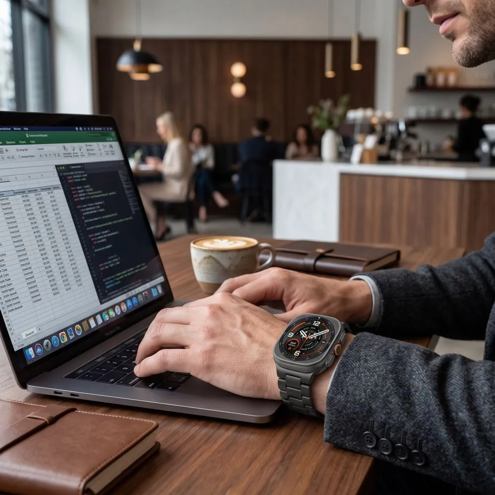 Samsung Galaxy Watch Ultra 47mm (24/25) Viedpulksteņu siksniņas melns TECH-PROTECT STAINLESS