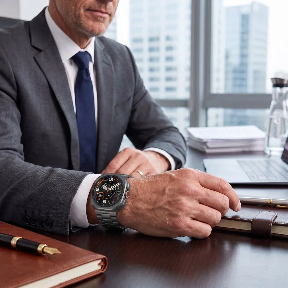 Samsung Galaxy Watch Ultra 47mm (24/25) Viedpulksteņu siksniņas melns TECH-PROTECT STAINLESS