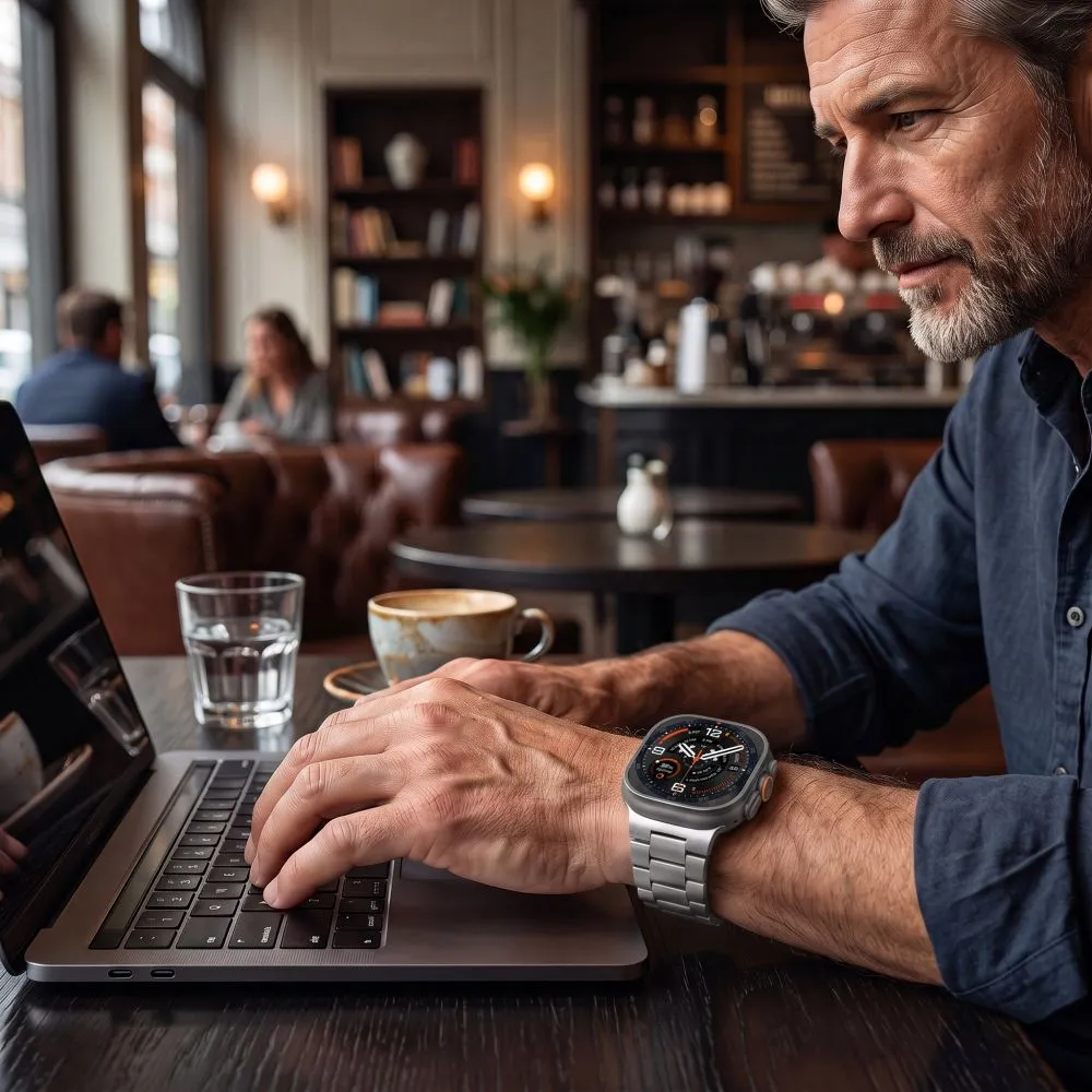 Samsung Galaxy Watch Ultra 47mm (24/25) Viedpulksteņu siksniņas sudraba TECH-PROTECT STAINLESS