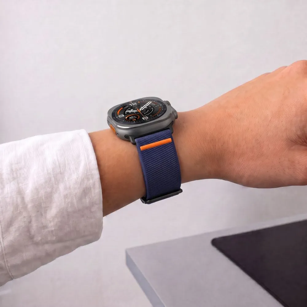 Samsung Galaxy Watch Ultra 47mm (24/25) Viedpulksteņu siksniņas zils TECH-PROTECT NYLON CLASP