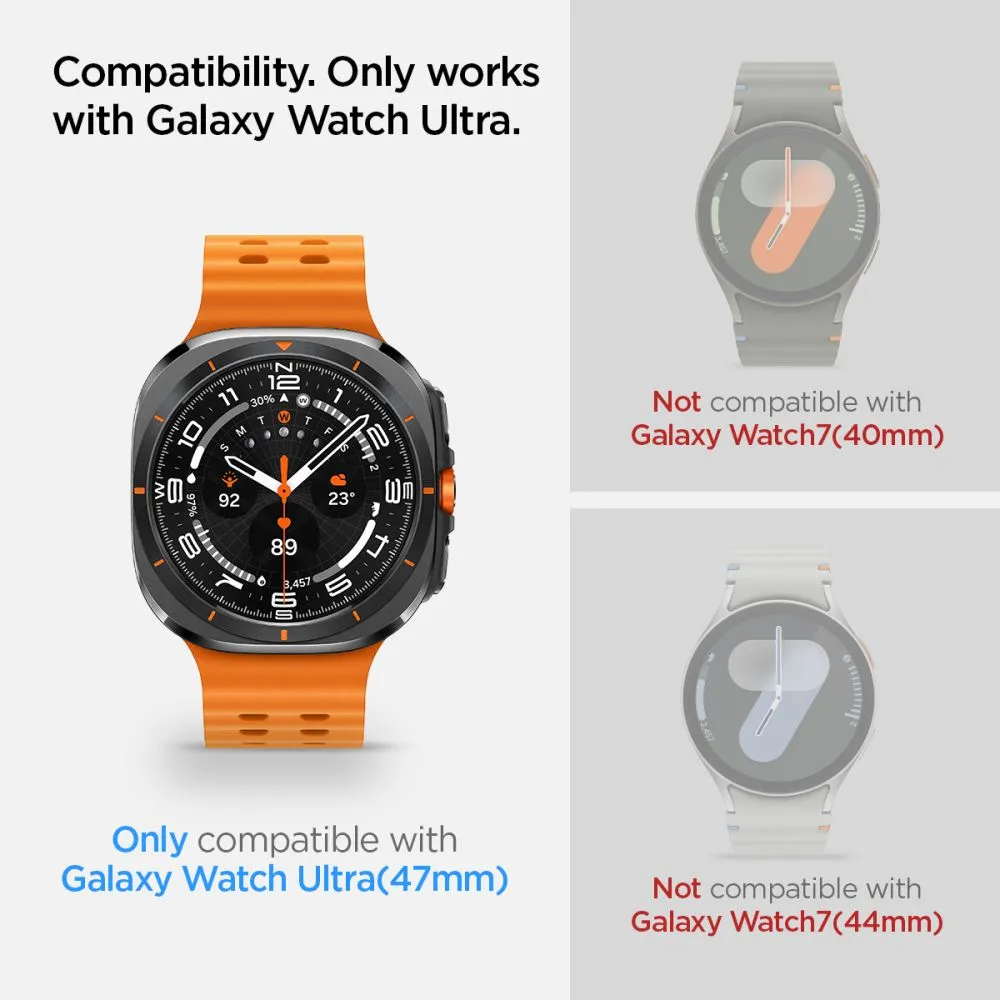Samsung Galaxy Watch Ultra 47mm (24/25) aizsargstikls  SPIGEN GLAS.TR ”EZ-FIT” 2-PACK