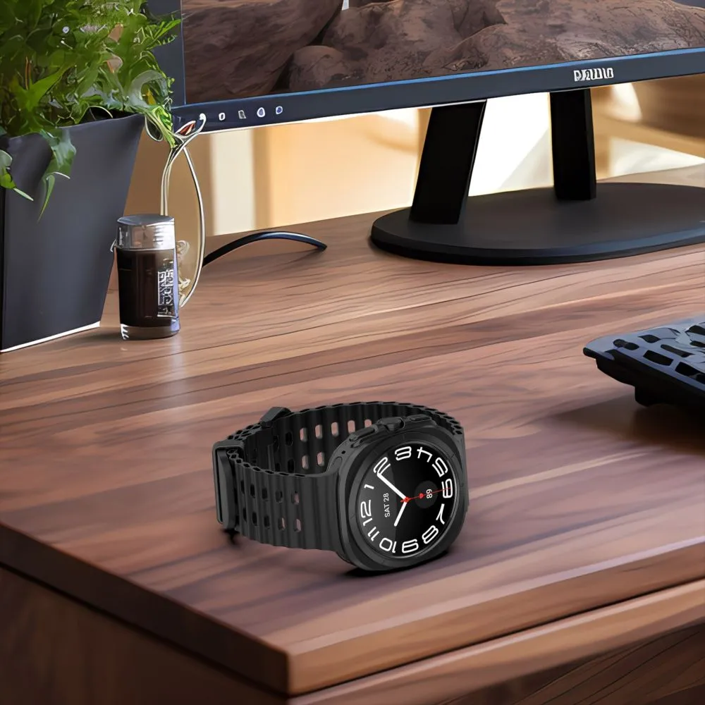 Samsung Galaxy Watch Ultra 47mm (24/25) siksniņa melns TECH-PROTECT ICONBAND PRO