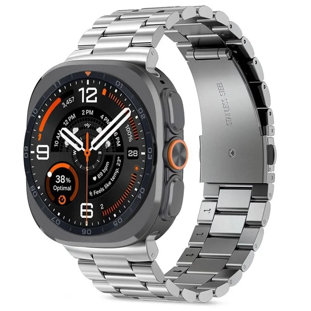 Samsung Galaxy Watch Ultra 47mm (24/25) Viedpulksteņu siksniņas sudraba TECH-PROTECT STAINLESS