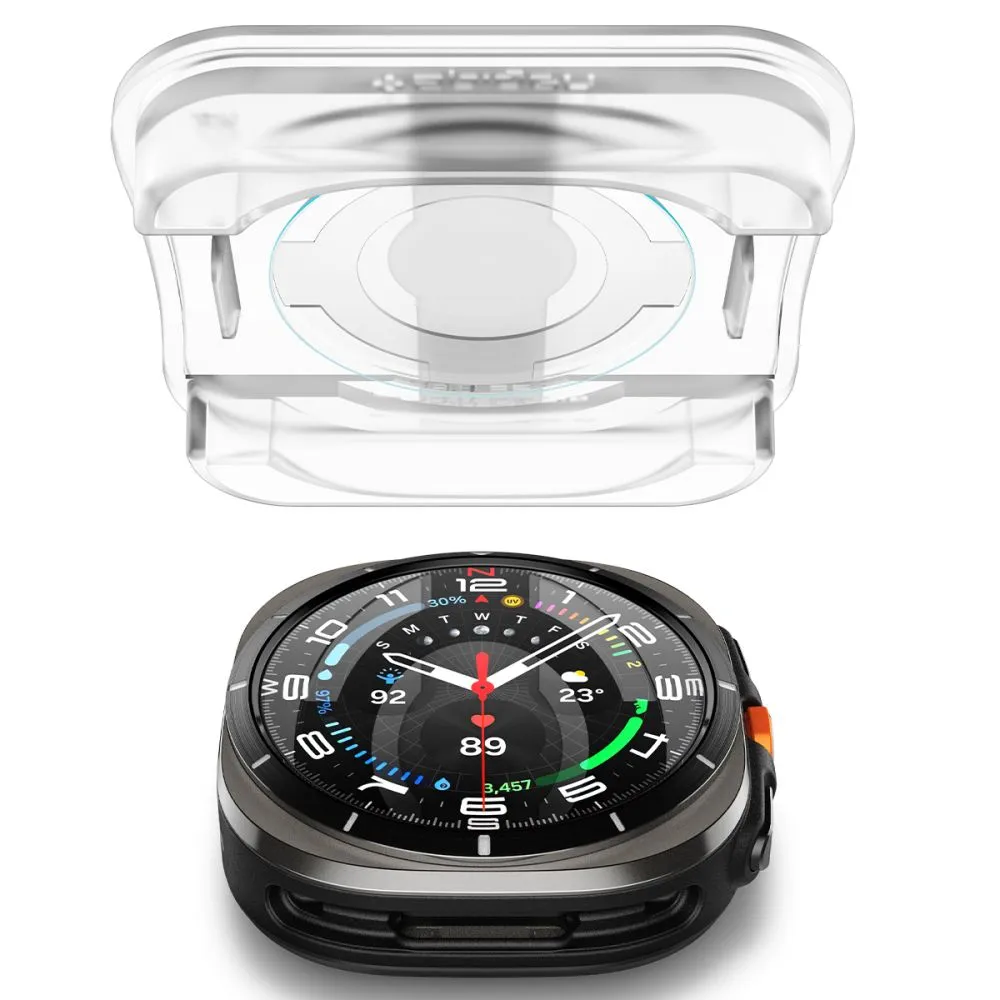 Samsung Galaxy Watch Ultra 47mm (24/25) aizsargstikls  SPIGEN GLAS.TR ”EZ-FIT” 2-PACK
