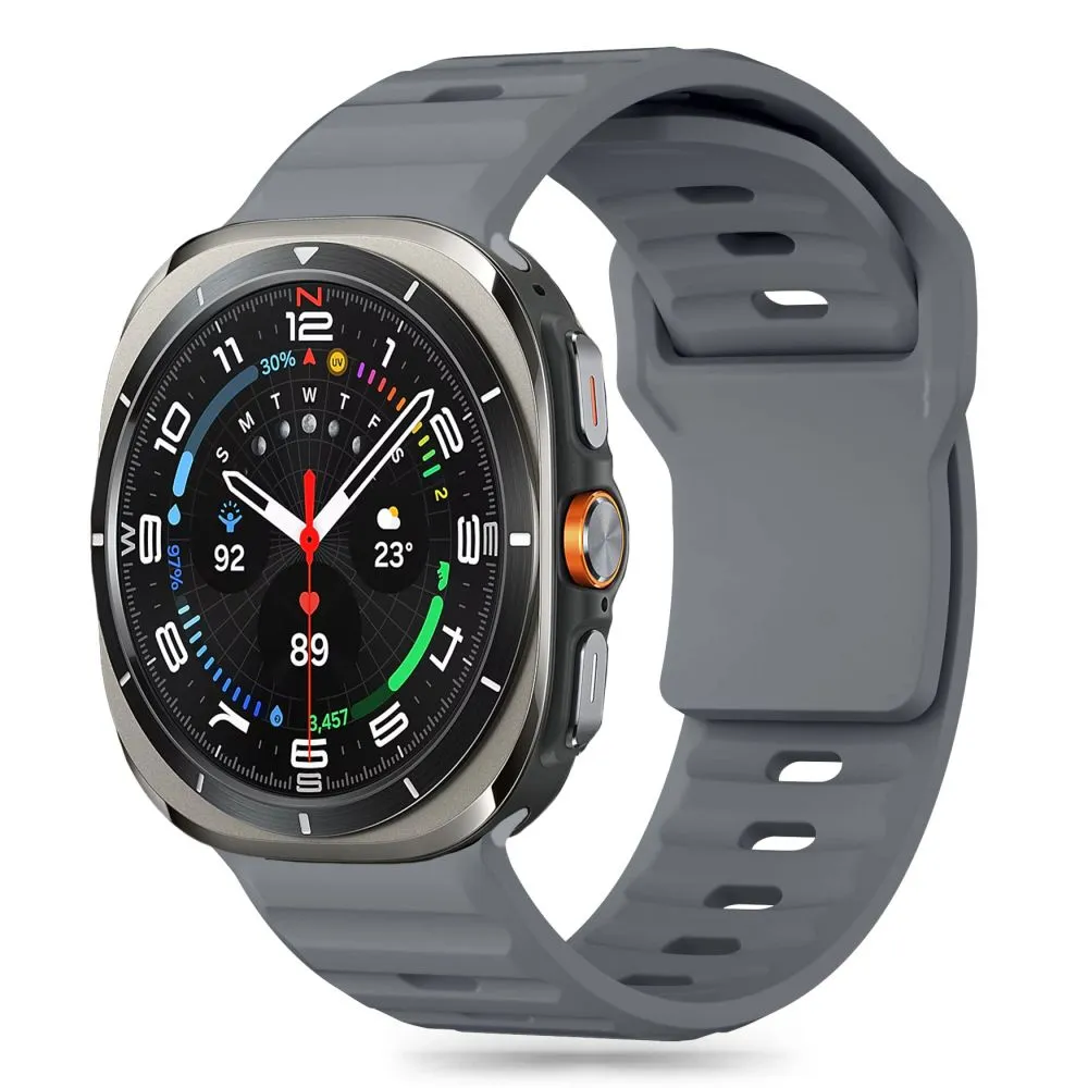 Samsung Galaxy Watch Ultra 47mm (24/25) siksniņa pelēks TECH-PROTECT SILICONE LINE