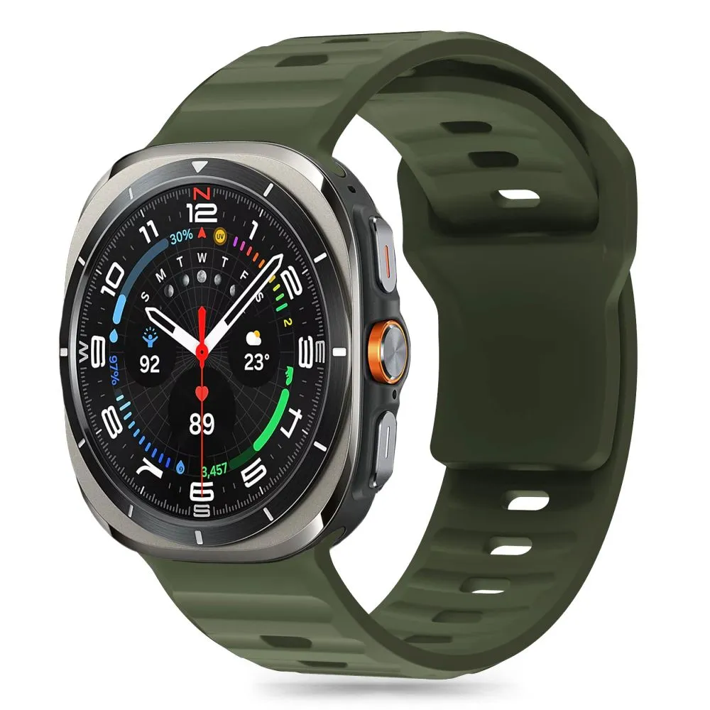 Samsung Galaxy Watch Ultra 47mm (24/25) skal, fodral grön TECH-PROTECT SILICONE LINE