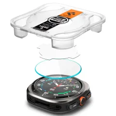 Samsung Galaxy Watch Ultra 47mm (24/25) aizsargstikls  SPIGEN GLAS.TR ”EZ-FIT” 2-PACK