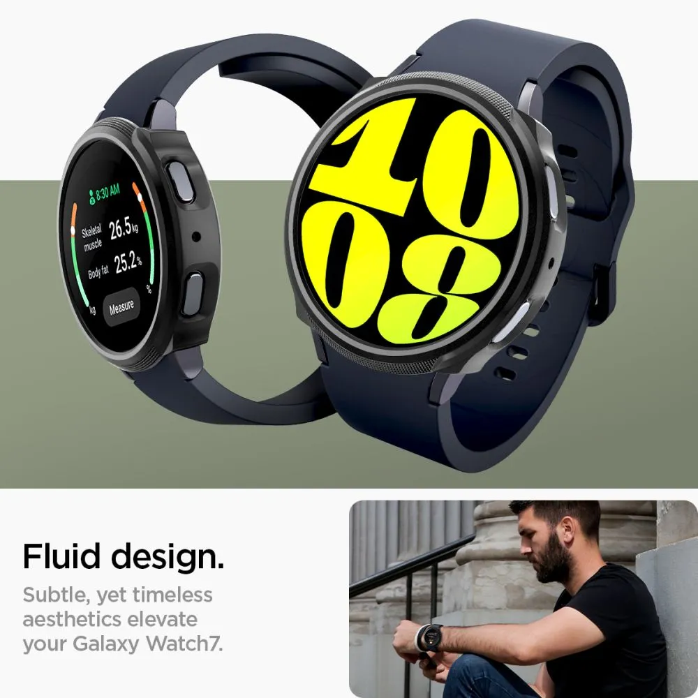 Samsung Galaxy Watch 7 vāciņš melns SPIGEN LIQUID AIR (44 MM)