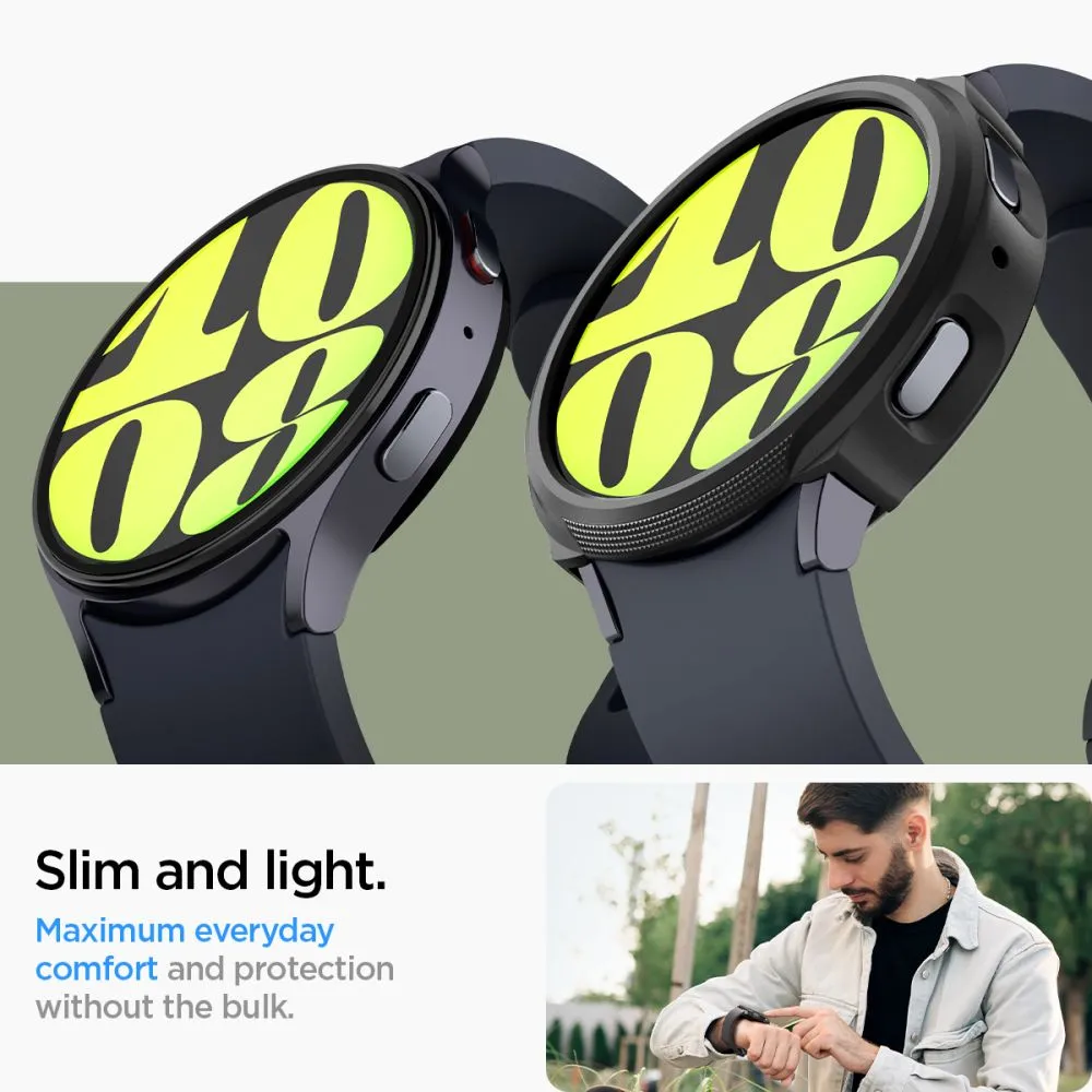 Samsung Galaxy Watch 7 vāciņš melns SPIGEN LIQUID AIR (44 MM)