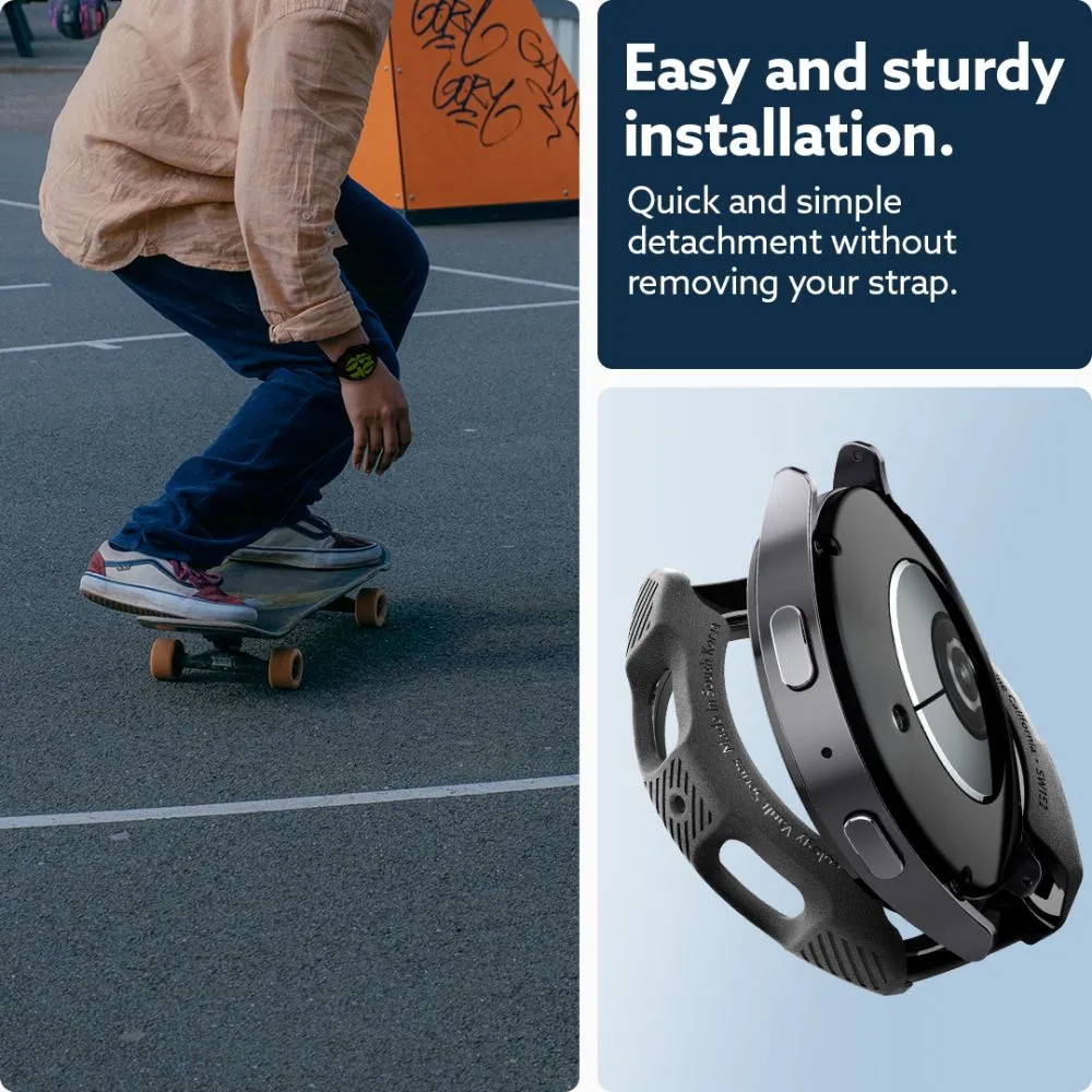 Samsung Galaxy Watch 7 skal, fodral svart CASEOLOGY VAULT (44 MM)