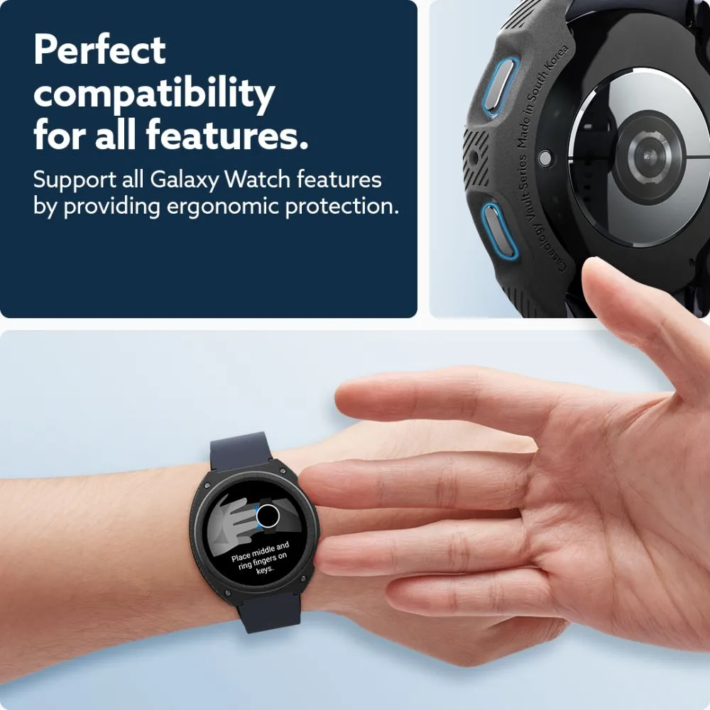 Samsung Galaxy Watch 7 skal, fodral svart CASEOLOGY VAULT (44 MM)