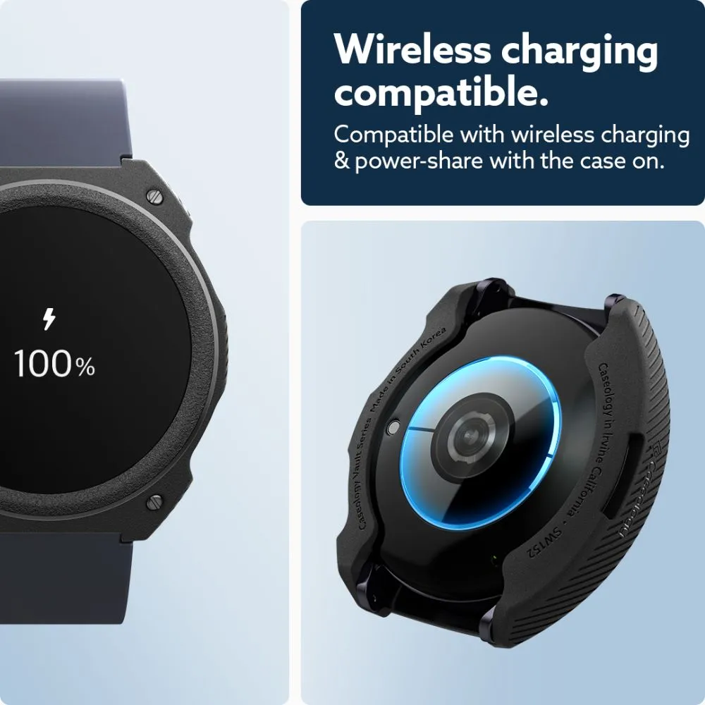 Samsung Galaxy Watch 7 skal, fodral svart CASEOLOGY VAULT (44 MM)