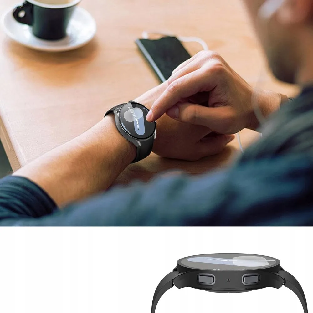 Samsung Galaxy Watch 7 vāciņš melns TECH-PROTECT DEFENSE360 (44MM)