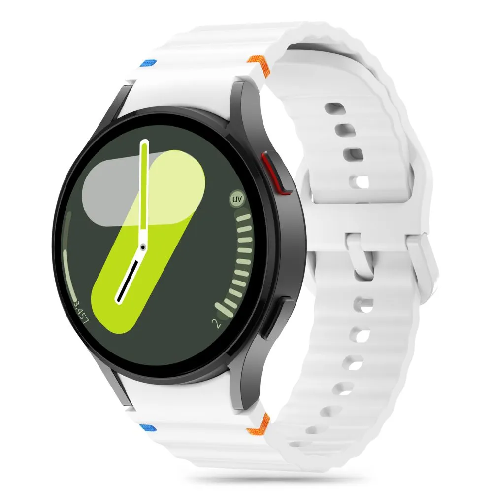 Samsung Galaxy Watch 7 siksniņa balts TECH-PROTECT SILICONE SPORT