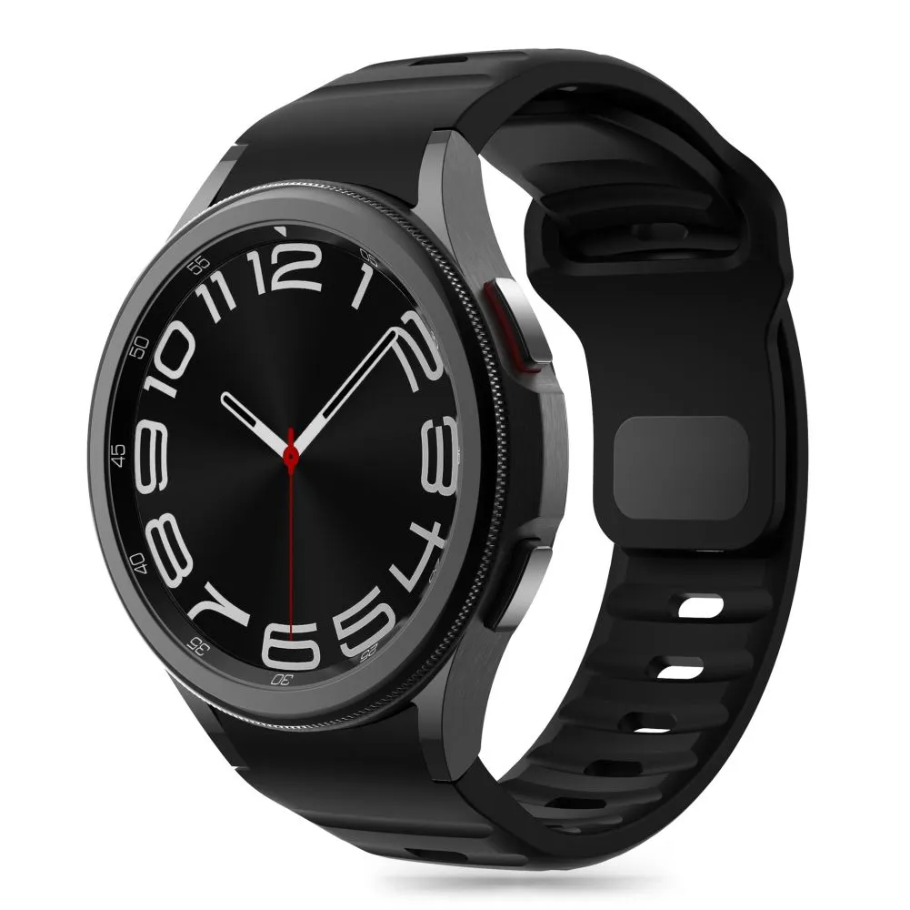 Samsung Galaxy Watch 7 siksniņa melns TECH-PROTECT SILICONE LINE