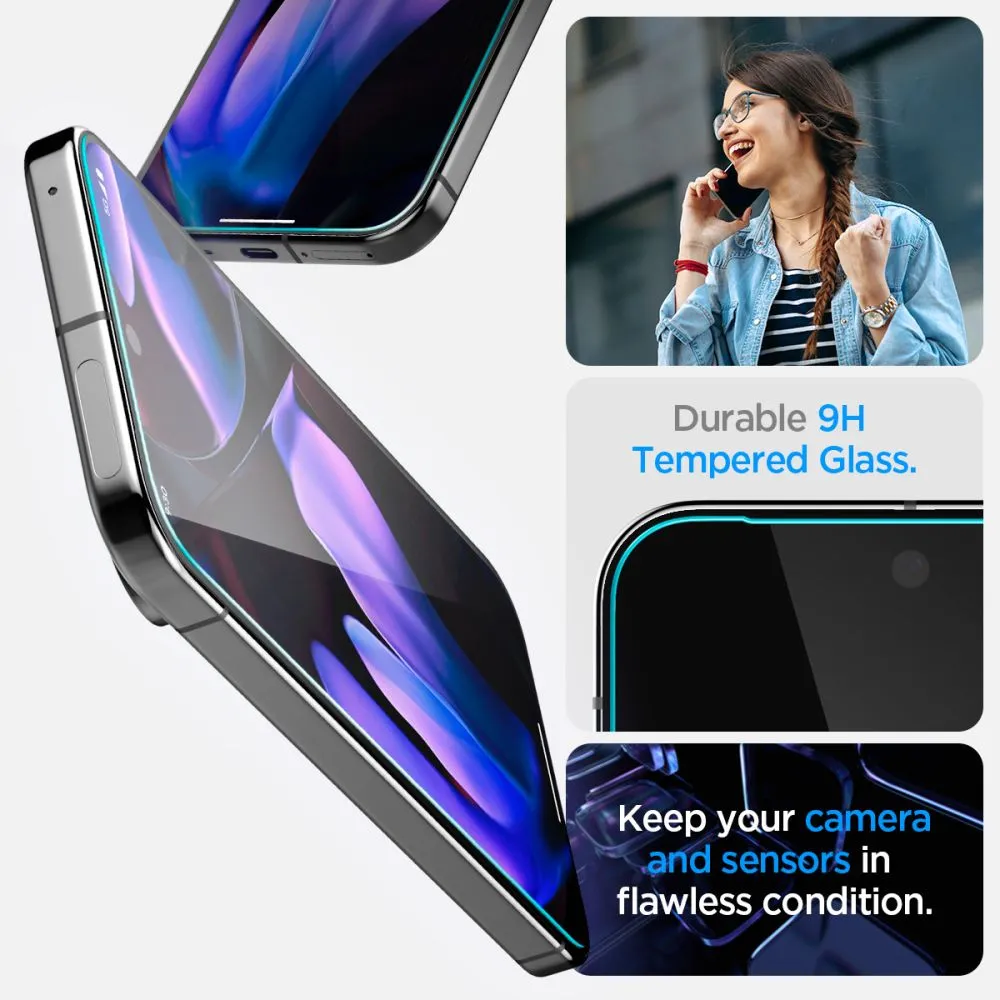 Google Pixel 9 Pro aizsargstikls  SPIGEN GLAS.TR ”EZ FIT” 2-PACK