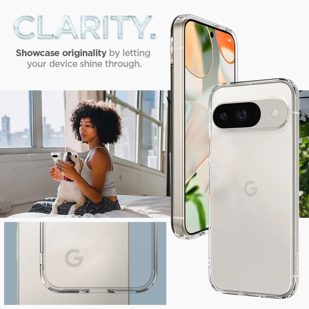 Google Pixel 9 Pro suojakuori läpinäkyvä SPIGEN ULTRA HYBRID