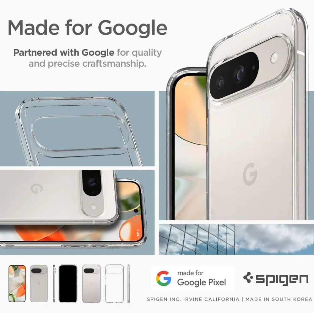 Google Pixel 9 Pro suojakuori läpinäkyvä SPIGEN ULTRA HYBRID