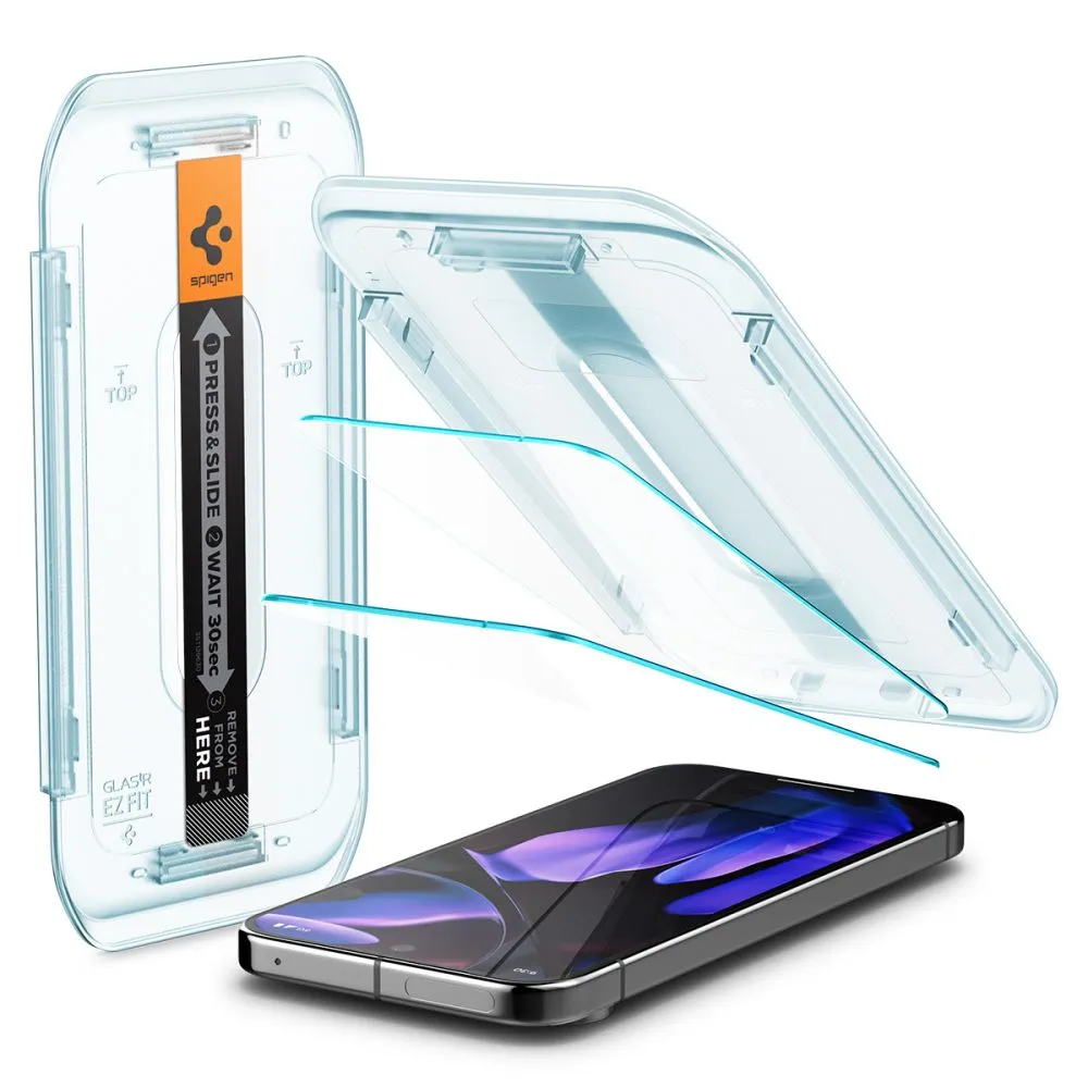 Google Pixel 9 Pro aizsargstikls  SPIGEN GLAS.TR ”EZ FIT” 2-PACK