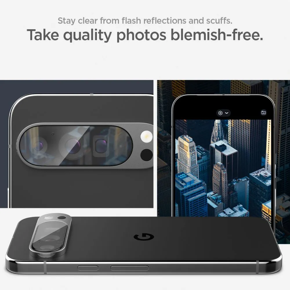 Google Pixel 9 Pro XL aizsargstikls  SPIGEN OPTIK.TR ”EZ FIT” CAMERA PROTECTOR 2-PACK