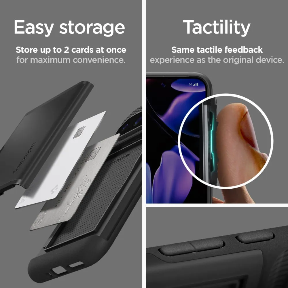 Google Pixel 9 Pro XL vāciņš melns SPIGEN SLIM ARMOR CS