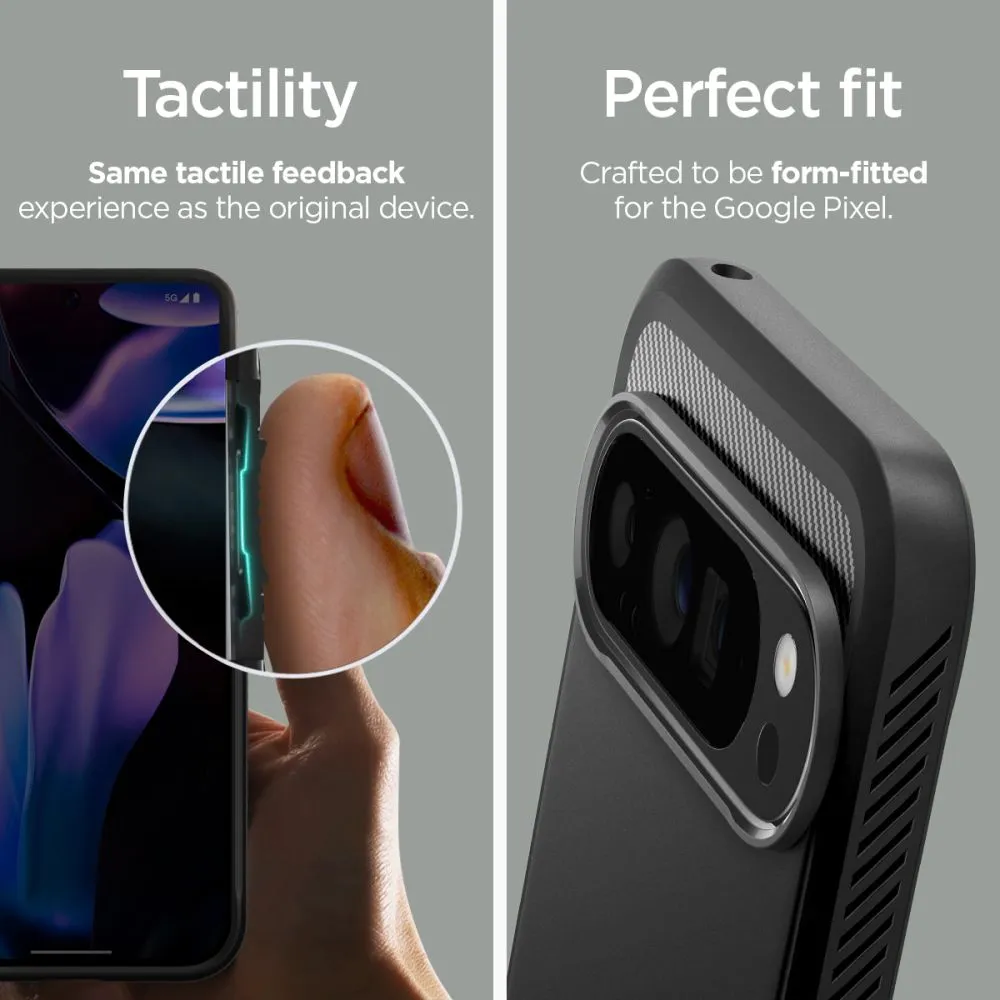 Google Pixel 9 Pro XL vāciņš melns SPIGEN RUGGED ARMOR