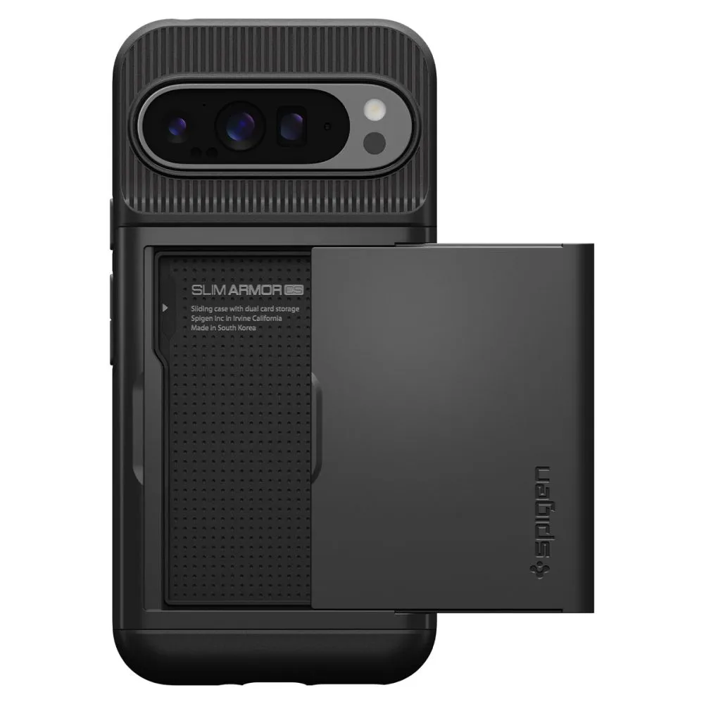 Google Pixel 9 Pro XL vāciņš melns SPIGEN SLIM ARMOR CS