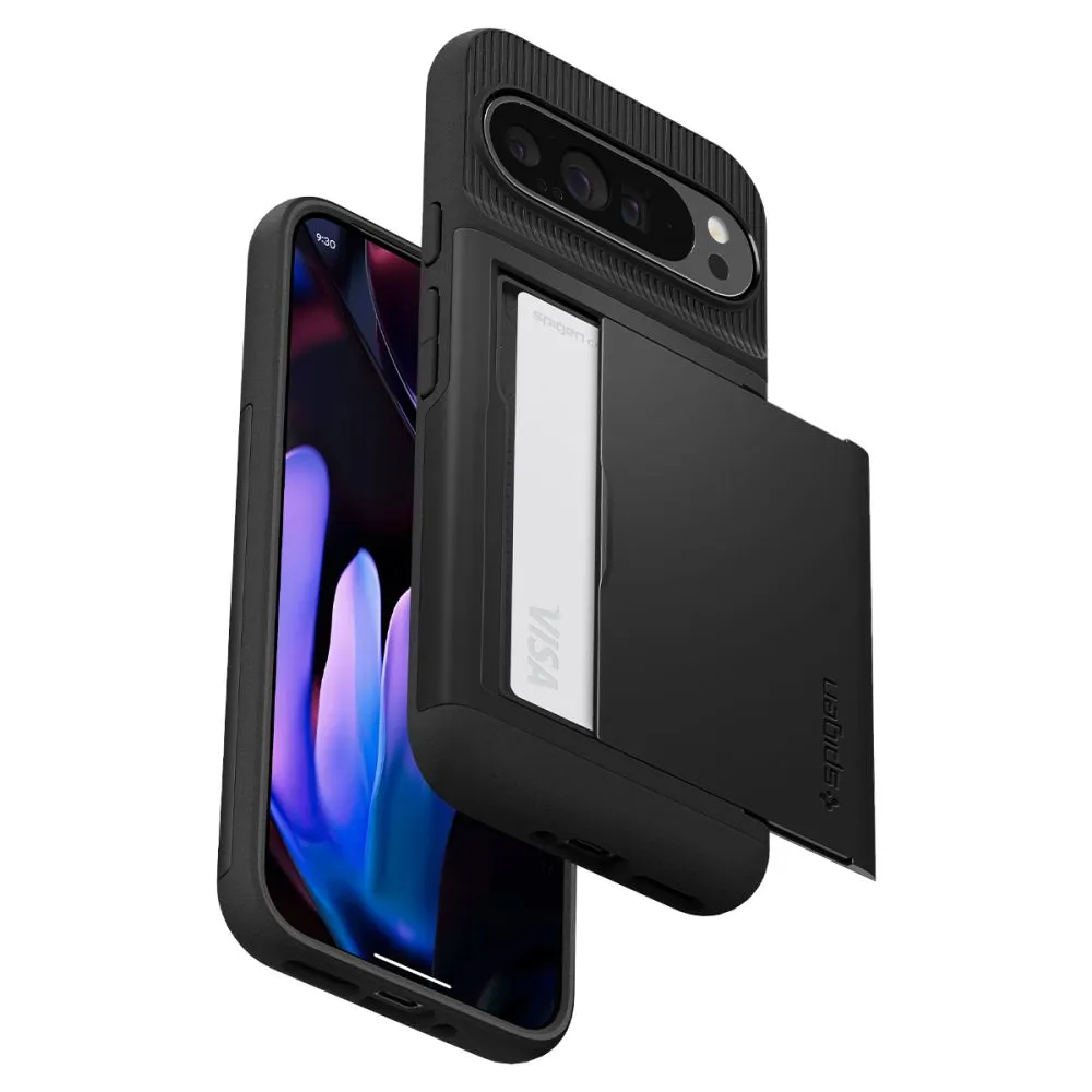 Google Pixel 9 Pro XL vāciņš melns SPIGEN SLIM ARMOR CS