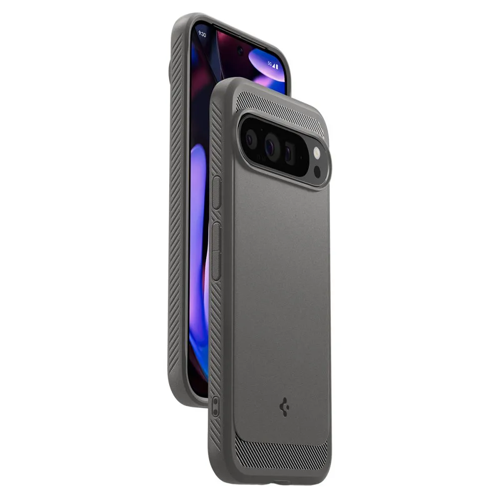 Google Pixel 9 Pro XL vāciņš pelēks SPIGEN RUGGED ARMOR