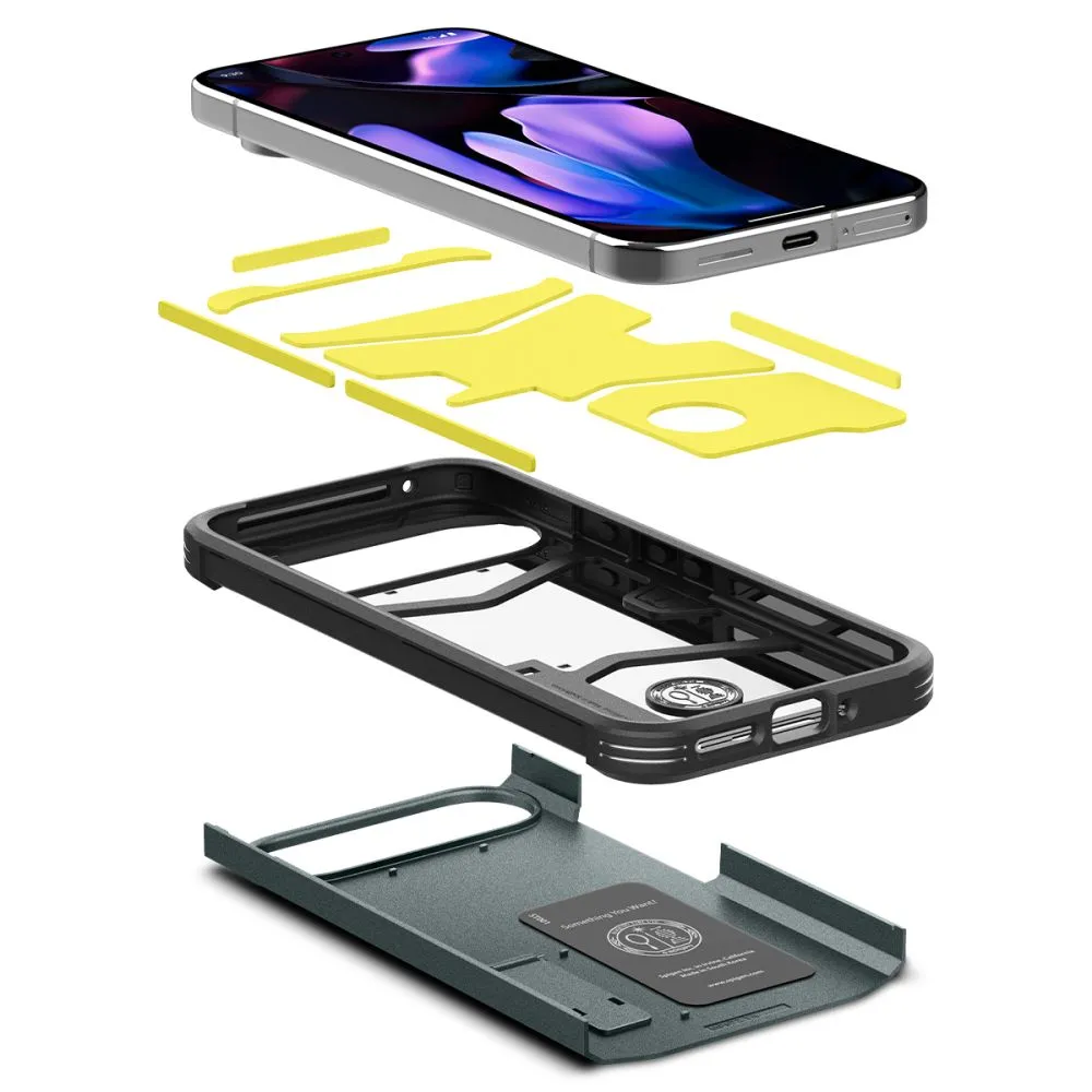 Google Pixel 9 Pro XL vāciņš zaļš SPIGEN TOUGH ARMOR