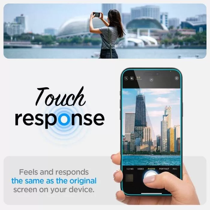 Apple iPhone 16 apsauginis stiklas  SPIGEN GLAS.TR ”EZ FIT”