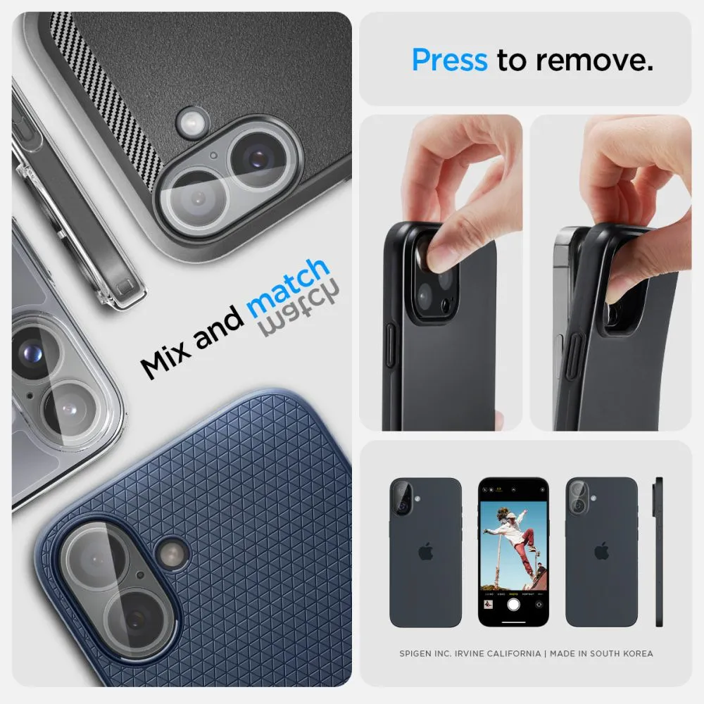 Apple iPhone 16 apsauginis stiklas  SPIGEN OPTIK GLAS.TR CAMERA PROTECTOR 2-PACK