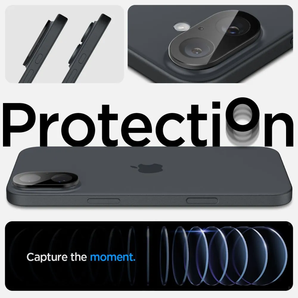 Apple iPhone 16 apsauginis stiklas  SPIGEN OPTIK GLAS.TR CAMERA PROTECTOR 2-PACK