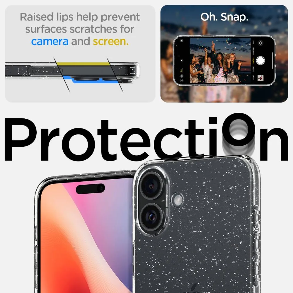 Apple iPhone 16 vāciņš  SPIGEN LIQUID CRYSTAL