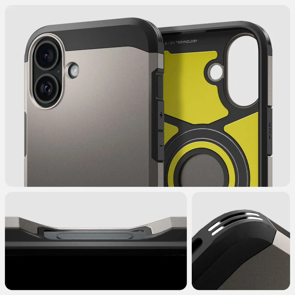 Apple iPhone 16 vāciņš  SPIGEN TOUGH ARMOR MAG MAGSAFE