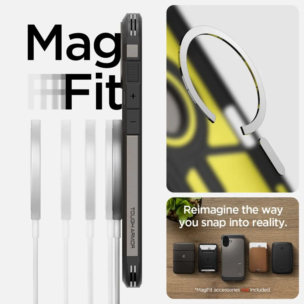 Apple iPhone 16 vāciņš  SPIGEN TOUGH ARMOR MAG MAGSAFE