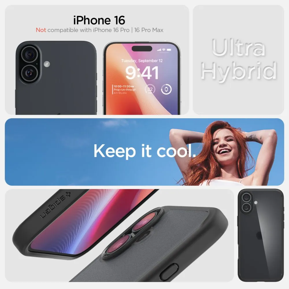 Apple iPhone 16 vāciņš  SPIGEN ULTRA HYBRID