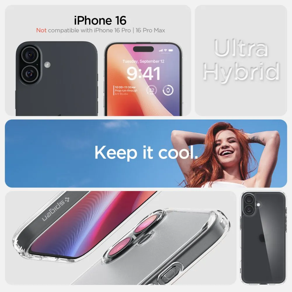 Apple iPhone 16 vāciņš  SPIGEN ULTRA HYBRID