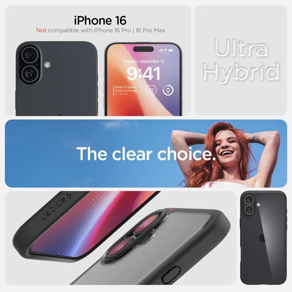 Apple iPhone 16 vāciņš  SPIGEN ULTRA HYBRID