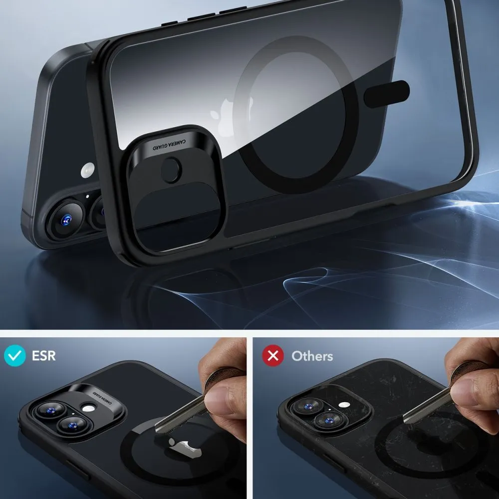 Apple iPhone 16 vāciņš  ESR CLASSIC HYBRID HALOLOCK MAGSAFE & TEMPERED GLASS