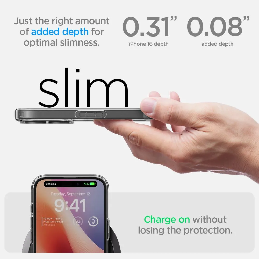 Apple iPhone 16 чехол прозрачный SPIGEN ULTRA HYBRID