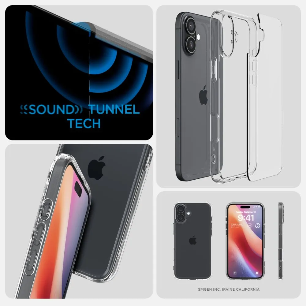 Apple iPhone 16 чехол прозрачный SPIGEN ULTRA HYBRID