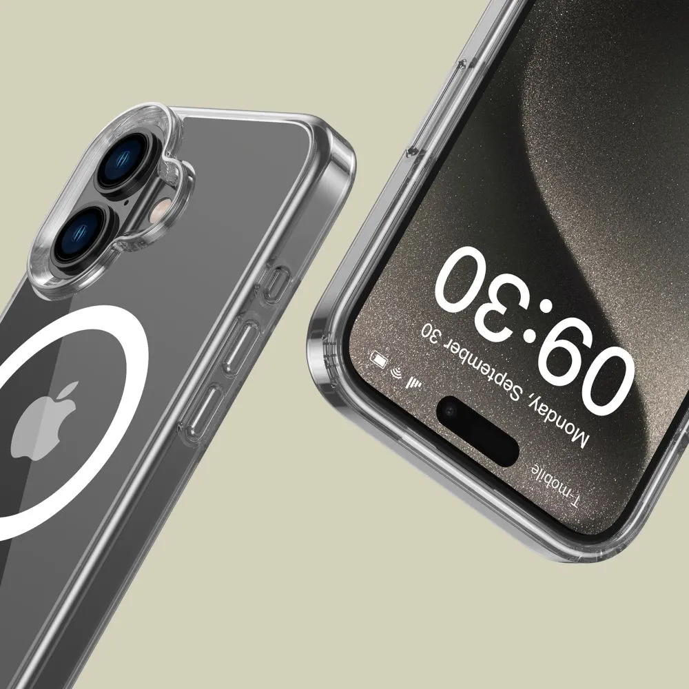 Apple iPhone 16 vāciņš caurspīdīgs TECH-PROTECT FLEXAIR HYBRID MAGSAFE