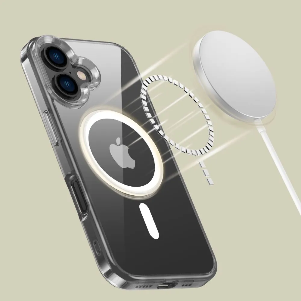 Apple iPhone 16 vāciņš caurspīdīgs TECH-PROTECT FLEXAIR HYBRID MAGSAFE