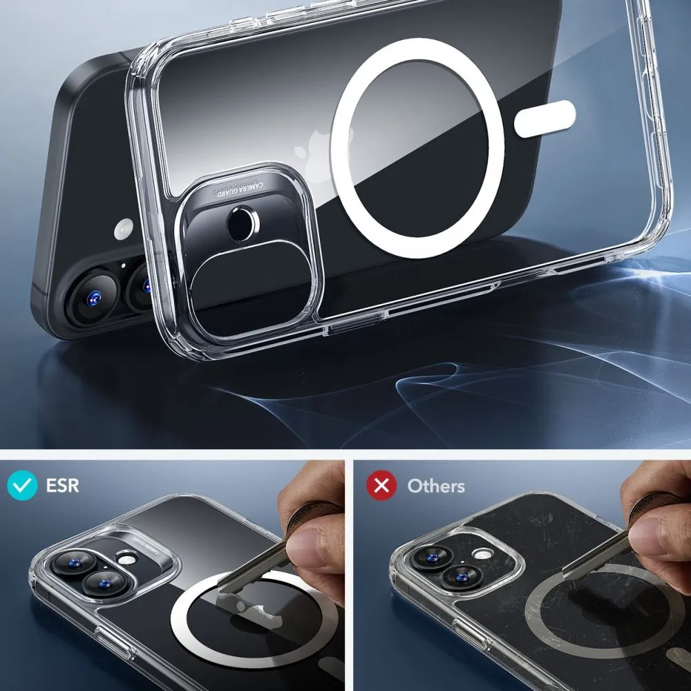 Apple iPhone 16 чехол прозрачный ESR CLASSIC HYBRID HALOLOCK MAGSAFE & TEMPERED GLASS