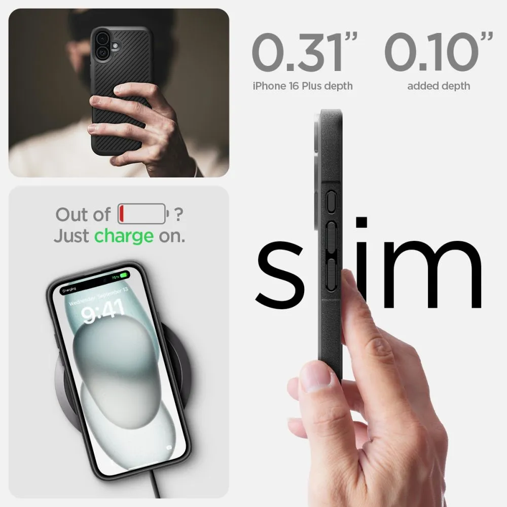 Apple iPhone 16 чехол черный SPIGEN CORE ARMOR