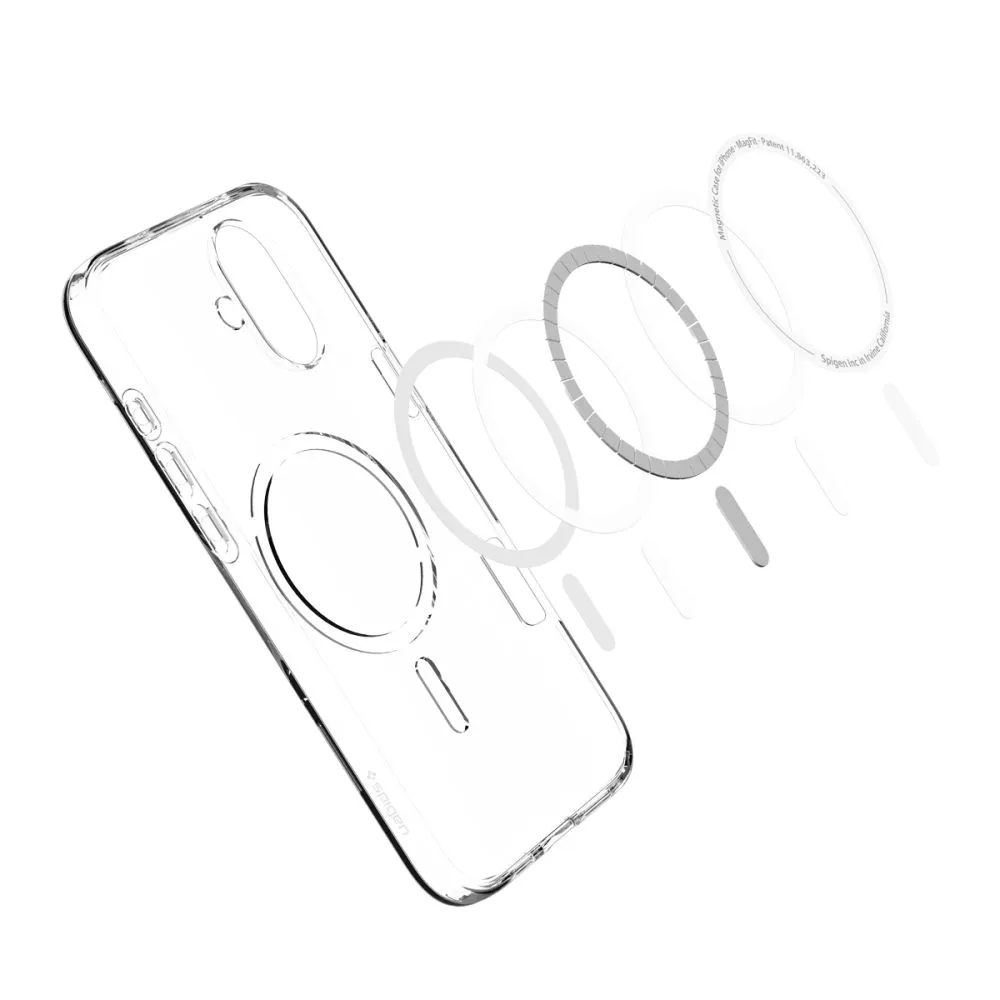 Apple iPhone 16 чехол прозрачный SPIGEN LIQUID CRYSTAL MAG MAGSAFE